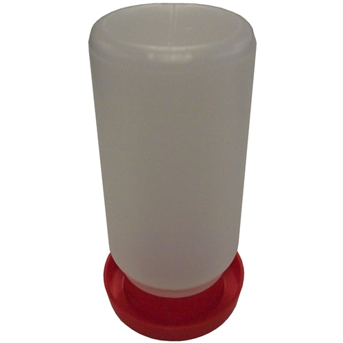 Rite Farm Products Red Quail & Bantam Chick Safety Waterer Base & Quart Jar