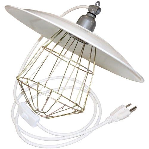 Industrial chick brooder lamp light fixture