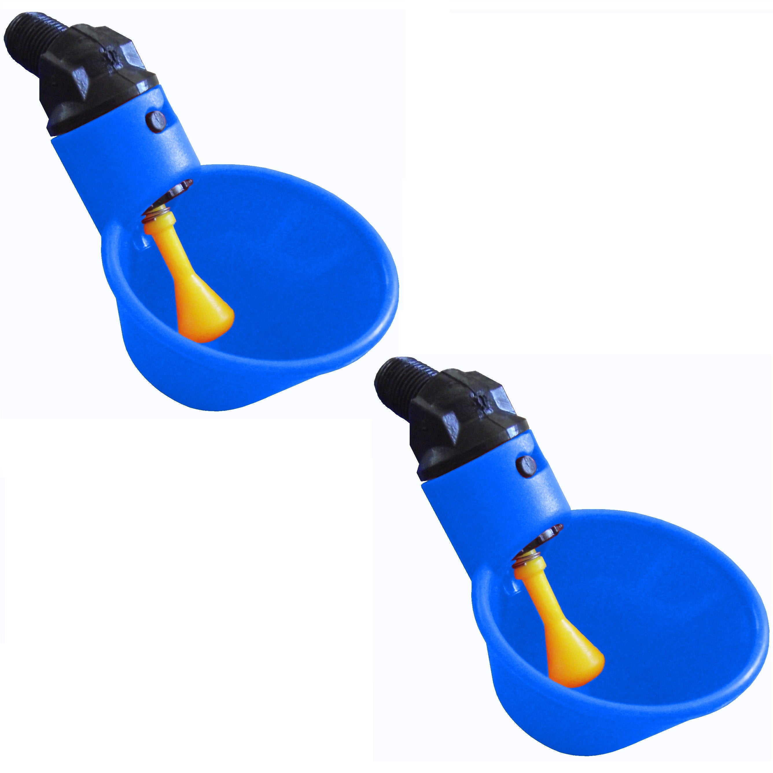 Blue Automatic Cup Style Poultry Chicken Drinkers