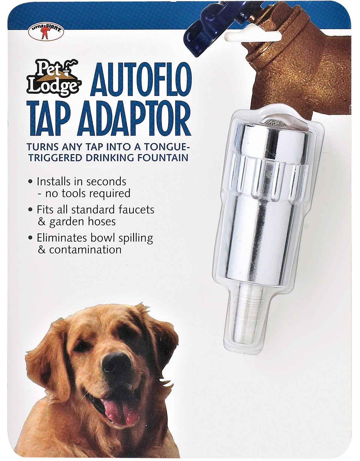 Automatic Faucet AutoFlo Tap Adaptor Dog Triggered Drinking Fountain Pet Waterer